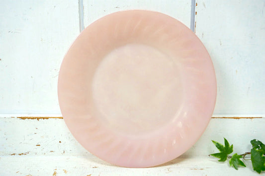 ファイヤーキング ピンクスワール 50's ヴィンテージ ディナープレート 大皿 食器 USA