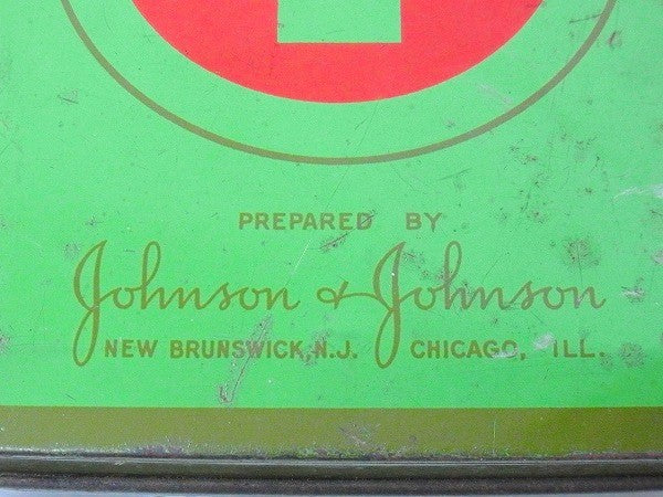 【ジョンソン&ジョンソン】ボーイスカウト・ヴィンテージ・救急箱/ティン缶　USA