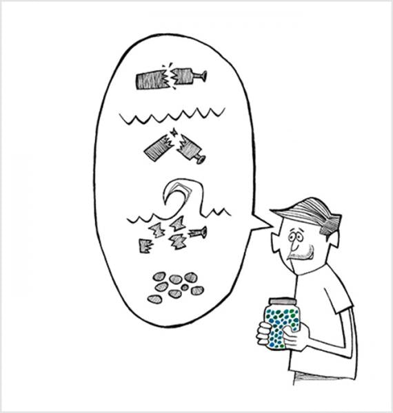 BEACH GLASS ビーチグラス ジョージ・カックル/花井祐介 サーフィン 絵本