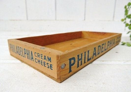 【PHILADELPHIA】フィラデルフィア・クリームチーズ・ヴィンテージ・チーズボックス/木箱