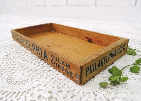 【PHILADELPHIA】フィラデルフィア・クリームチーズ・ヴィンテージ・チーズボックス/木箱