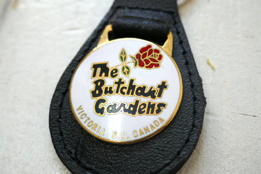 薔薇 ローズ CANADA カナダ 植物園 ビンテージ キーホルダー デッドストック