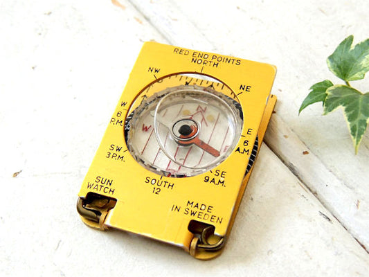 スウェーデン製 SILVA ヴィンテージ 方位磁石 コンパス サバイバル&キャンプ ミリタリー