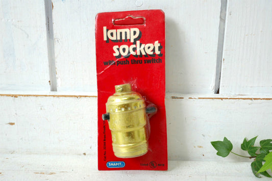 SNAPIT メタル製 デッドストック ヴィンテージ ランプソケット ソケット Lamp Socket 照明用 USA