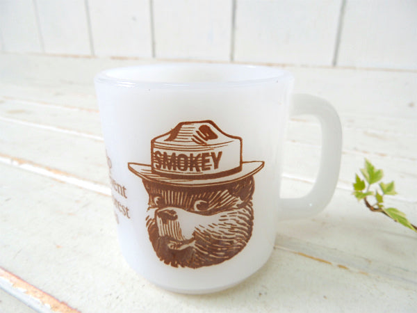 ■美品■グラスベイク スモーキーベア マグカップ アメリカ製 #572-2 スモーキーベア】グラスベイク・森林火災防止キャラクター・熊・ミルク