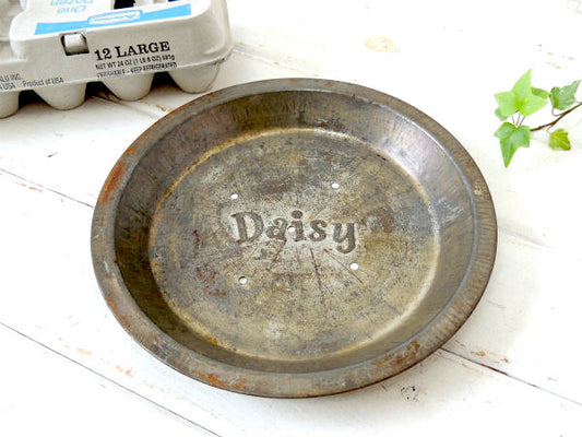 Daisy・デイジー 1960s〜ティン製・5穴・アンティーク・パイ皿 パイプレート