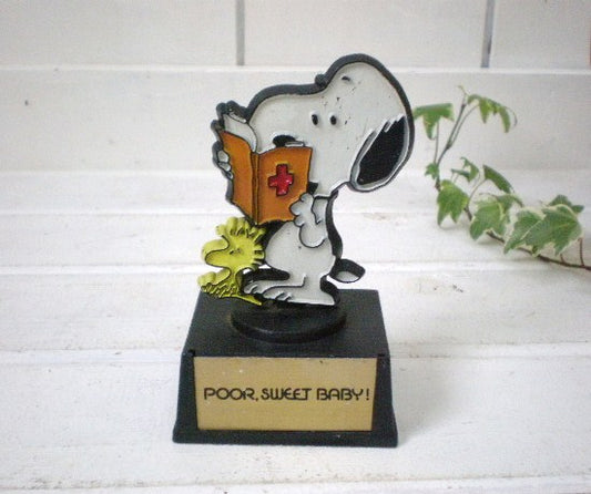 【Aviva社・スヌーピー&ウッドストック】70’・ヴィンテージ・トロフィー・オブジェ・置物