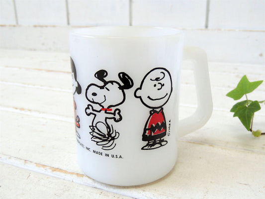 【スヌーピー】ピーナッツの仲間たち・フェデラル・60'sヴィンテージ・マグカップ/FEDERAL