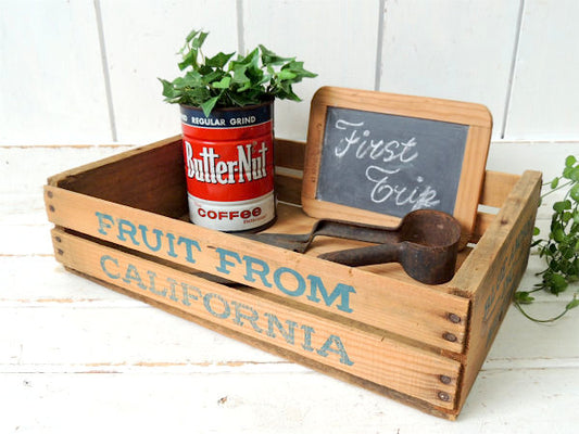 【CALIFORNIA FRUIT】カリフォルニア・ヴィンテージ・ウッドボックス・木箱・フルーツ箱