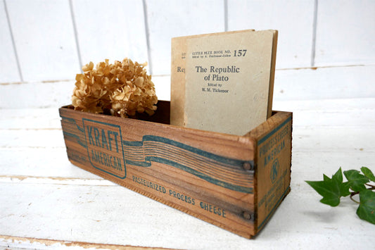 KRAFT AMERICAN クラフト社・全面ロゴ・木製・OLD・アンティーク・チーズボックス 木箱