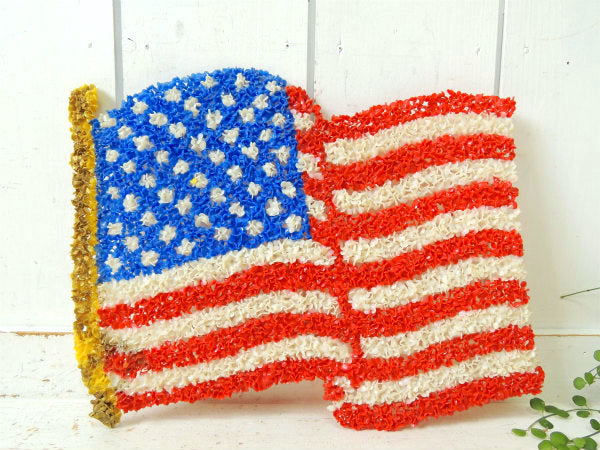 アメリカンフラッグ・星条旗・70's ヴィンテージ・ポップコーン・ウォールアート・壁飾り・インテリア