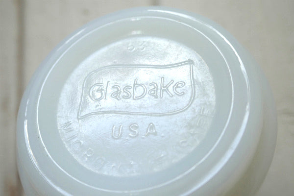 【グラスベイク】HIS・彼・ミルクガラス・ヴィンテージ・マグカップ・食器・コレクティブル USA