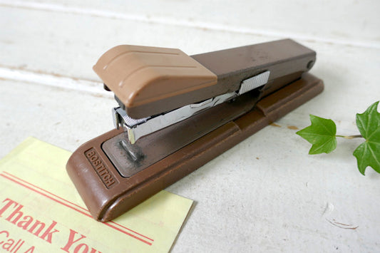 BOSTITCH ベージュ 60s ヴィンテージ ホッチキス ステープラー USA ジャンク品
