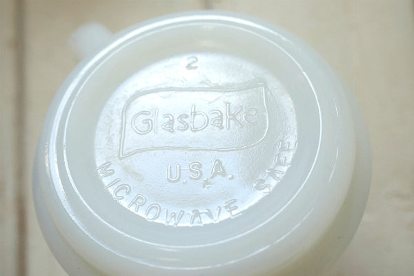 【グラスベイク】HERS・彼女・ミルクガラス・ヴィンテージ・マグカップ・食器・コレクティブル USA
