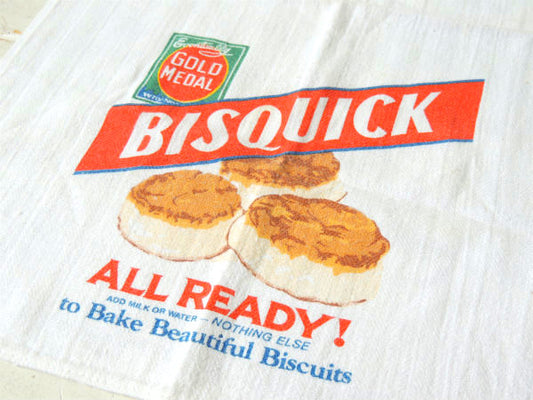 【BISQUICK】ビスクイック・ヴィンテージ・キッチンクロス・ディッシュクロス ・キッチンタオル