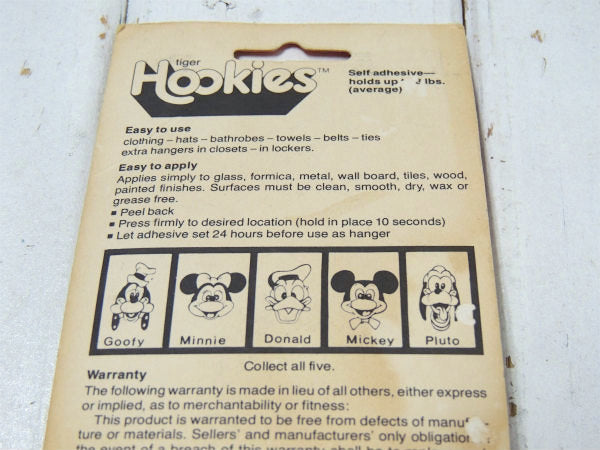 ミニーマウス ディズニー・デッドストック・ヴィンテージ・フック 壁掛けフック USA