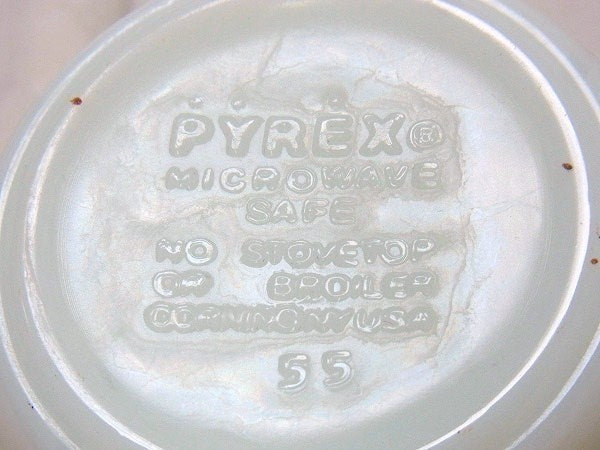 【PYREX】パイレックス・スプリングブロッサム・クリーマー・ミルクガラス・食器 USA
