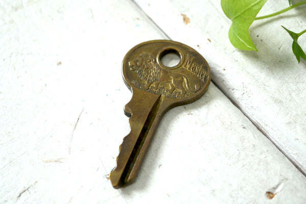 ライオン マスターロック Master USA・ヴィンテージ・キー・鍵・key・真鍮製