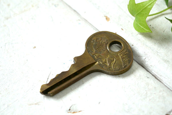 ライオン マスターロック Master USA・ヴィンテージ・キー・鍵・key・真鍮製