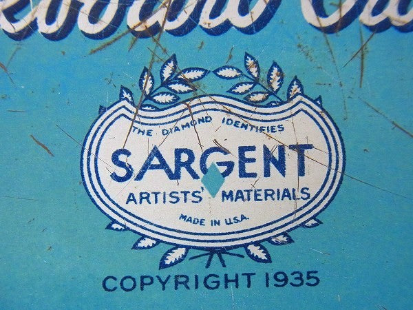 【SARGENT DUSTLESS】クレヨン&チョークのアンティーク・ティン缶 USA