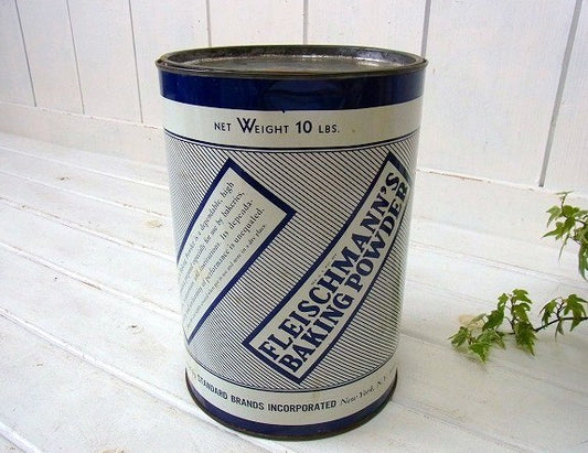 【FLEISCHMANN'S】ベーキングパウダー・50'sヴィンテージ・ティン缶 USA
