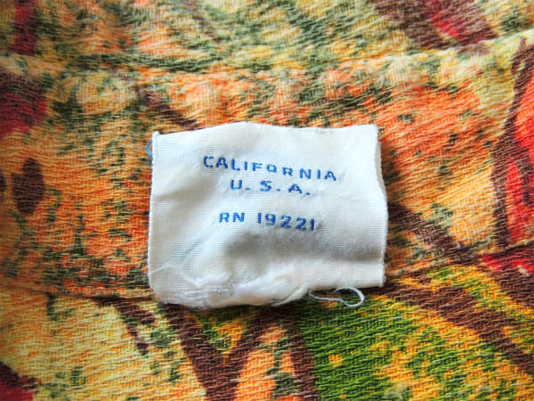 【1970s〜ゴールデン ブリード】ヴィンテージ・アロハ&ハワイアンシャツ・カリフォルニアスタイル