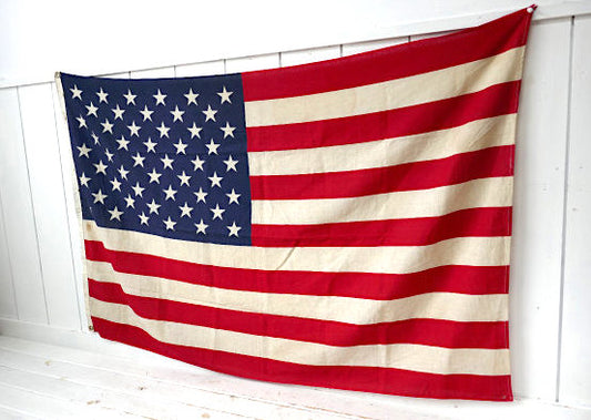 USA国旗・50スター★1960s〜 ビッグサイズ・ヴィンテージ・アメリカンフラッグ・看板・星条旗