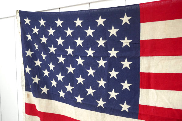 USA国旗・50スター★1960s〜 ビッグサイズ・ヴィンテージ・アメリカンフラッグ・看板・星条旗