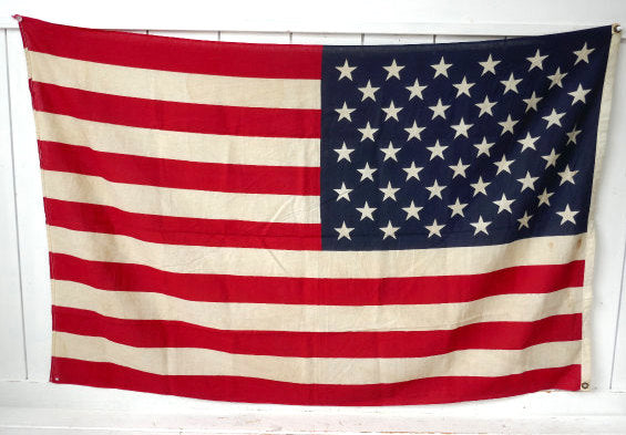 USA国旗・50スター★1960s〜 ビッグサイズ・ヴィンテージ・アメリカンフラッグ・看板・星条旗