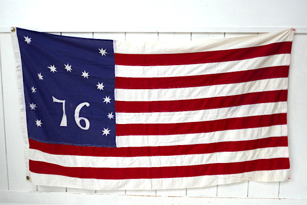 希少価値 13星・76記念物・星条旗 アメリカ・USA・フラッグ・アメリカンビンテージ・旗