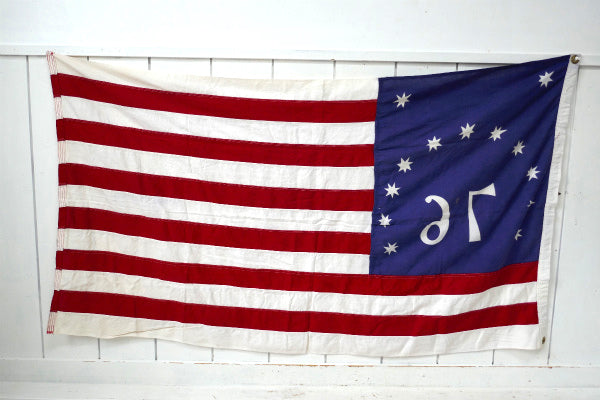 希少価値 13星・76記念物・星条旗 アメリカ・USA・フラッグ・アメリカンビンテージ・旗