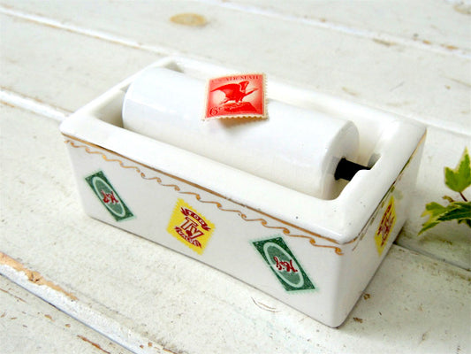 S&H グリーンスタンプ USA アドバタイジング 陶器製 アンティーク スタンプモイスチャー