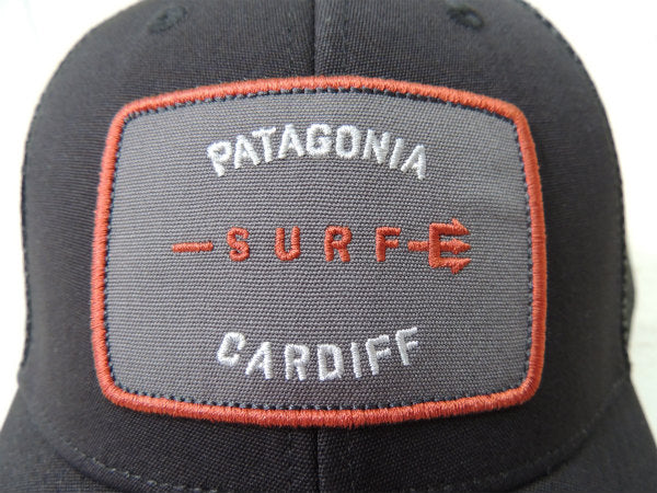 【パタゴニア・SURF CARDIFF】限定・ラジャーザットハット&ステッカー1枚/ブラック