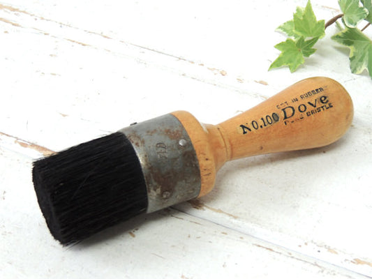 DIY木製ハンドル・シャビー・ヴィンテージ・ペイントブラシ・ハケ・ブラシ・刷毛・ガーデニング USA