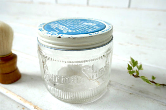 Burma Sheave USA ヘーゼルアトラス BARBER アンティーク・ガラス・瓶・ 床屋