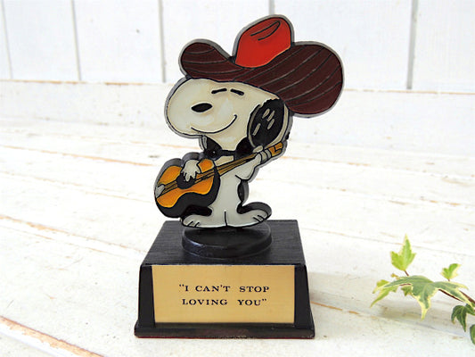 【スヌーピー】SNOOPY・AVIVA社・カウボーイ・メッセージ・70'sヴィンテージ・トロフィー