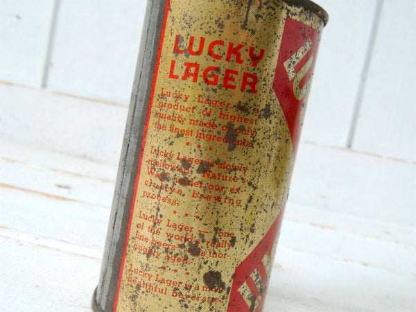1937s・ラッキーラガー ビール缶・BEER・ドリンク・ヴィンテージ・アドバタイジング・USA