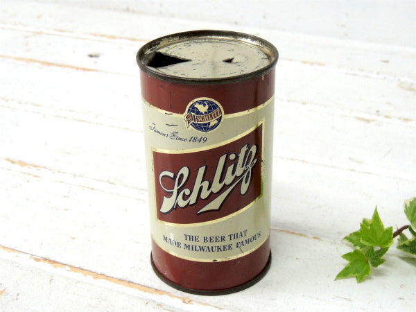 1940年代・SCHLITZ・シュリッツ・ビール缶・ドリンク・ヴィンテージ