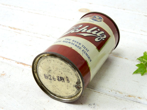 1940年代・SCHLITZ・シュリッツ・ビール缶・ドリンク・ヴィンテージ・USA