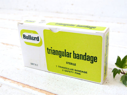 Bullard ファーストエイド・ヴィンテージ・パッケージ 三角包帯 デッドストック・救急箱・紙箱
