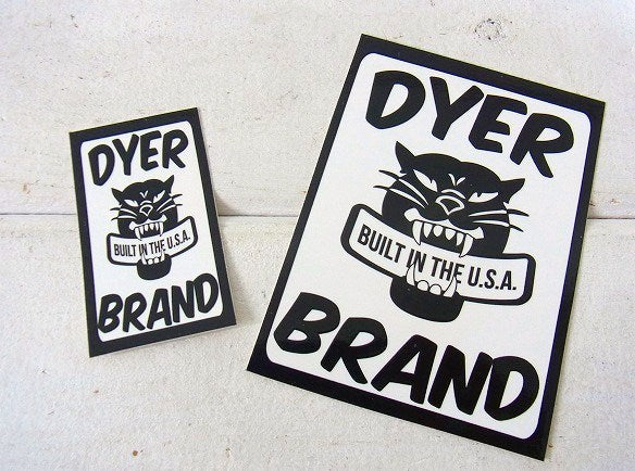 【DYER BRAND】ダイアーブランド・150 CLUB・ポケットTシャツ&ステッカー/S/黒