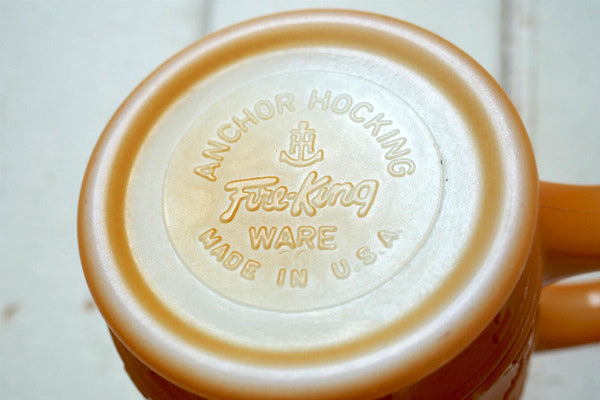 Fire King ファイヤーキング オレンジ キャメロット 60s ヴィンテージ マグカップ 食器