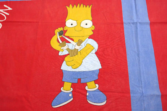 【シンプソンズ】バート・コメディアニメ・キャラクター・ヴィンテージ・ユーズドシーツ・フィットタイプ