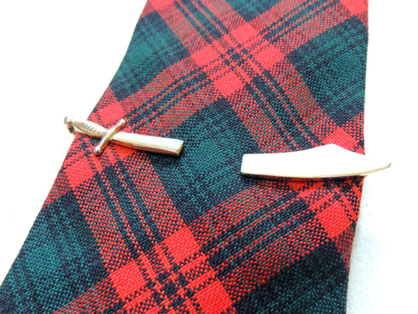 SWANK 剣 モチーフ アンティーク&ヴィンテージ タイピン ゴールド×天然パール貝