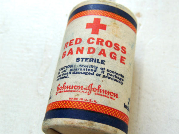 ジョンソン&ジョンソン 包帯 ② 紙箱 メディスン パッケージ USA アメリカ赤十字社