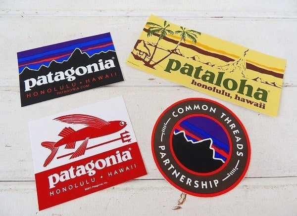 【Patagonia】パタゴニア・ハワイ・ハレイワ限定・キャップ&ステッカー1枚/トリコロールカラー