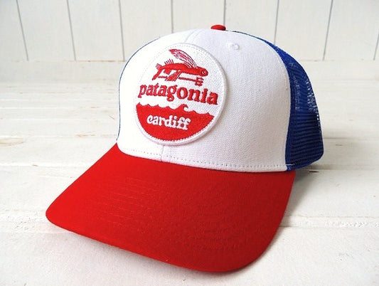 【Patagonia】パタゴニア・カーディフ限定・キャップ&ステッカー1枚/トリコロールカラー