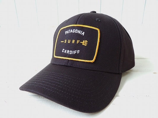【Patagonia】パタゴニア・カーディフ限定・ラジャーザットハット&ステッカー1枚/ブラック