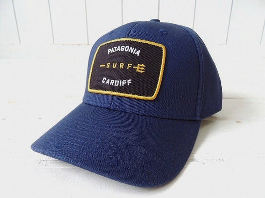 【Patagonia】パタゴニア・カーディフ限定・ラジャーザットハット&ステッカー1枚/ネイビー