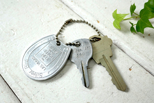 馬の蹄鉄 ラスベガス シルバー バードホテル&カジノ 鍵2本 アドバタイジング・キーホルダー US